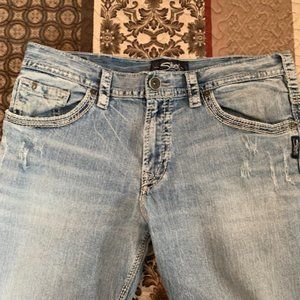 Mens vintage Silver jeans